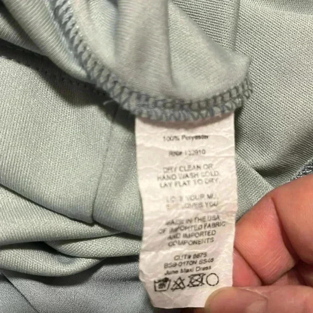 [S]Show Me Your MuMu  Silver Sage Crisp June Maxi Dress - Picture 11 of 11